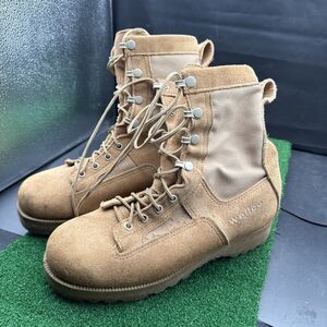 Wellco Tan Army Desert Crewman Vibram Mountain‎ Combat Boots Military, Size 7W